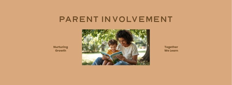 Parent and young child engaged in a learning activity together